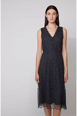 BOSS Demalda Abendkleid Maxi, Blau