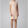 BOSS Desamuel Strickkleid gestreift, Orange