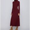 BOSS Ferne Langes Strickkleid, Rot