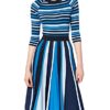 BOSS Ivinka A-Linien-Kleid gestreift, Bunt