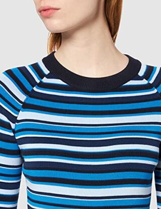 BOSS Ivinka A-Linien-Kleid gestreift, Bunt