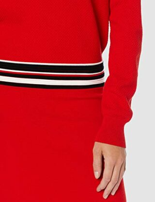 BOSS Iwearit Strickkleid, Langarm, Rot