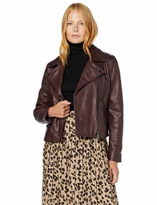 BOSS Jachills Lederjacke Damen, Rot