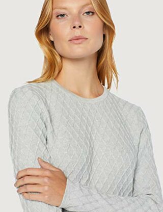BOSS Wedressy Strickkleid Midi, Silber