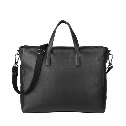 BREE Cary 14 Leder Handtasche, Schwarz