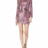 Badgley Mischka Minikleid, Cocktailkleid, Pink