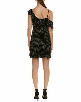 Bailey 44 California Dreamer Minikleid mit Rüschen, Schwarz