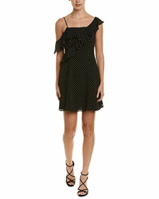 Bailey 44 California Dreamer Minikleid mit Rüschen, Schwarz