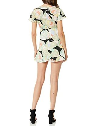 Bailey 44 Daydream Minikleid mit Blumendruck, Schwarz