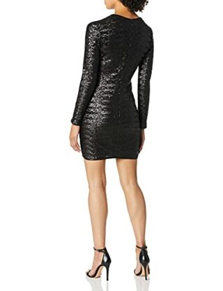 Bailey 44 Heart of Glass Minikleid mit Pailletten, Schwarz