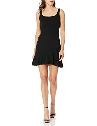 Bailey 44 Malinda Minikleid mit Rüschen, Schwarz