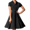 Belsira Retro Swing-Kleid 50151 Vintage, Schwarz