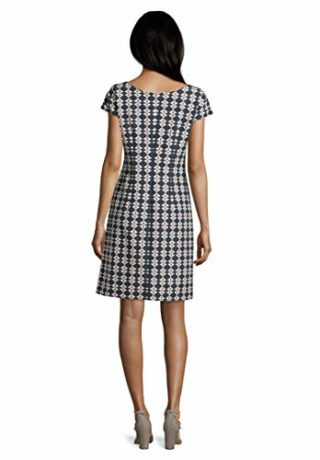 Betty Barclay 1031/1421 Midikleid mit Muster, Blau