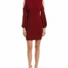 Black Halo Boyd Minikleid mit offener Schulter, Rot