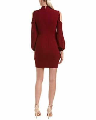 Black Halo Boyd Minikleid mit offener Schulter, Rot