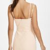 Black Halo Delia Mini Kleid, Beige