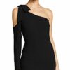 Black Halo Eleece Mini Kleid, Schwarz