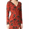 Black Halo Gilda Mini Kleid, Rot