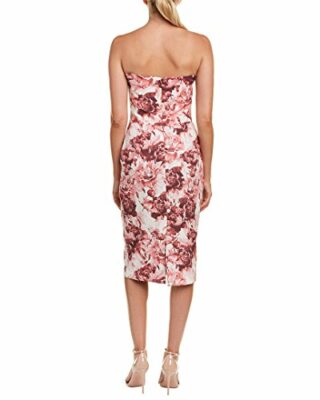 Black Halo Lena Etuikleid mit Blumenmuster, Rot