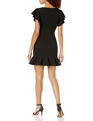 Black Halo Lynn Mini Kleid, Schwarz