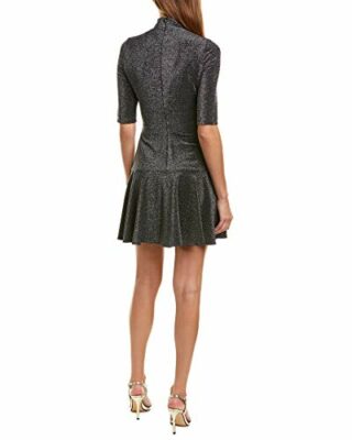 Black Halo Reeder Mini Kleid, Grau