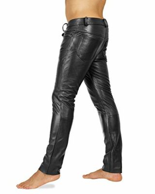 Bockle Fitting You Tube Lederhose, Schwarz