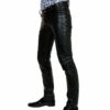 Bockle HIM Lederhose Herren, Schwarz