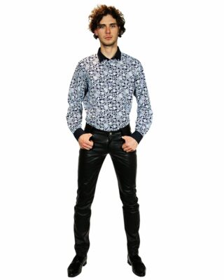 Bockle HIM Lederhose Herren, Schwarz