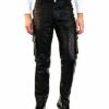 Bockle Lederhose Cargohose, Schwarz