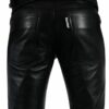 Bockle Skinny Lamb Lederhose, Schwarz