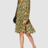 CINQUE CIDENAS Ausgestelltes Kleid, Braun
