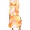 C/MEO COLLECTIVE A-line Midi Kleid, Orange