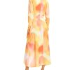 C/MEO COLLECTIVE A-line Midi Kleid, Orange
