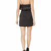 C/MEO COLLECTIVE Affinity ärmelloses Minikleid mit Rüschen, Schwarz