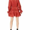 C/MEO COLLECTIVE Kurzes Kleid mit Schnürung, Rot