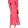 C/MEO COLLECTIVE Kurzes Midikleid, Hemdblusenkleid, Pink