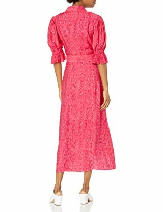 C/MEO COLLECTIVE Kurzes Midikleid, Hemdblusenkleid, Pink