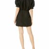 C/MEO COLLECTIVE Worthy Mini Kleid mit Puffärmeln, Schwarz