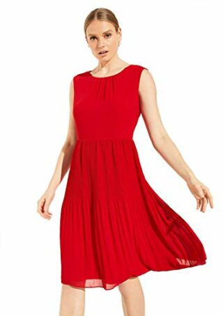 COMMA 8T.004.82.5390 A-Linien-Kleid, Rot