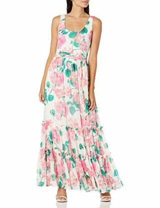 Calvin Klein Ärmelloses A-Linien-Maxikleid, Bunt