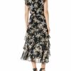 Calvin Klein Ärmelloses Abendkleid, Getupft, Schwarz