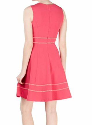 Calvin Klein Ärmelloses Ausgestelltes Kleid, Pink