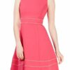 Calvin Klein Ärmelloses Ausgestelltes Kleid, Pink