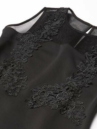 Calvin Klein Etuikleid mit Spitze, Schwarz
