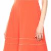 Calvin Klein Fit and Flare Ausgestelltes Kleid, Orange