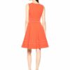 Calvin Klein Fit and Flare Ausgestelltes Kleid, Orange