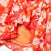 Calvin Klein Langärmeliges Wickelkleid aus Chiffon, Bunt