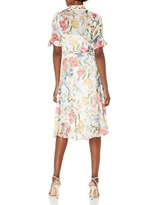 Calvin Klein Midi-Hemdkleid mit Gürtel, Orange
