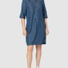 Camel Active 3099315S61 Sommerkleid, Hemdblusenkleid, Blau