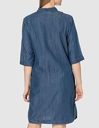 Camel Active 3099315S61 Sommerkleid, Hemdblusenkleid, Blau